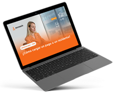 Computadora mostrando el sistema de Accessin